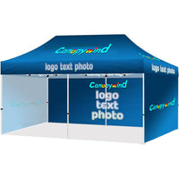 Custom Canopy Tent 10x20（10x20 canopy+ back wall + 2 full side walls）