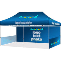 Custom Canopy Tent 10x20（10x20 canopy+ back wall + 2 half side walls）