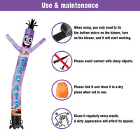 6 10 15 20FT Tall Sweets & Treats Waving Inflatable Tube Man(Blower Not Included)