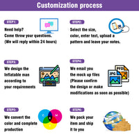 6 10 15 20FT Tall Sweets & Treats Waving Inflatable Tube Man(Blower Not Included)