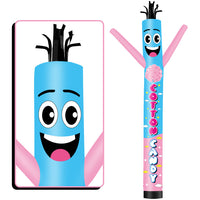6 10 15 20FT Tall Cotton Candy Waving Inflatable Tube Man(Blower Not Included)