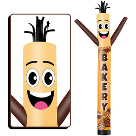 6 10 15 20FT Tall Bakery Waving Inflatable Tube Man(Blower Not Included)
