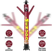 6 10 15 20FT Tall Menudo Waving Inflatable Tube Man(Blower Not Included)