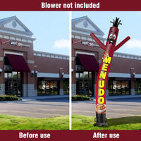 6 10 15 20FT Tall Menudo Waving Inflatable Tube Man(Blower Not Included)