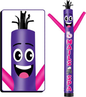 6 10 15 20FT Tall Nails & Spa Waving Inflatable Tube Man(Blower Not Included)