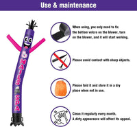 6 10 15 20FT Tall Nails & Spa Waving Inflatable Tube Man(Blower Not Included)