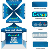 Custom Canopy Tent 10x15（10x15 canopy +back wall + 2 full side walls）