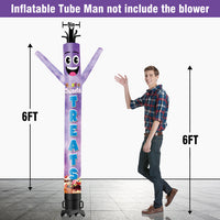 6 10 15 20FT Tall Sweets & Treats Waving Inflatable Tube Man(Blower Not Included)