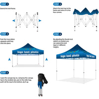 Custom Canopy Tent 10x15（10x15 canopy +back wall + 2 full side walls）