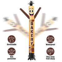 6 10 15 20FT Tall Bakery Waving Inflatable Tube Man(Blower Not Included)