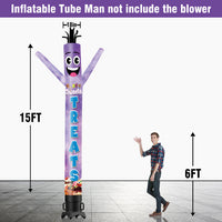 6 10 15 20FT Tall Sweets & Treats Waving Inflatable Tube Man(Blower Not Included)