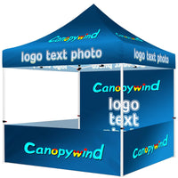 Custom Canopy Tent 10x10(10x10 canopy +back wall + 3 half walls)