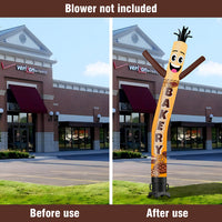 6 10 15 20FT Tall Bakery Waving Inflatable Tube Man(Blower Not Included)