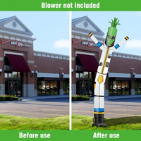 6 10 15 20FT Tall Alien Waving Inflatable Tube Man(Blower Not Included)