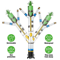 6 10 15 20FT Tall Alien Waving Inflatable Tube Man(Blower Not Included)
