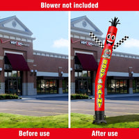 6 10 15 20FT Tall Auto Body & Paint Waving Inflatable Tube Man(Blower Not Included)