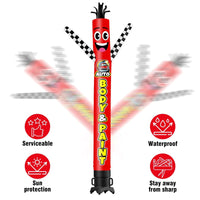 6 10 15 20FT Tall Auto Body & Paint Waving Inflatable Tube Man(Blower Not Included)