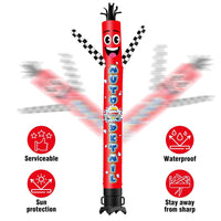 6 10 15 20FT Tall Auto Detail Waving Inflatable Tube Man(Blower Not Included)