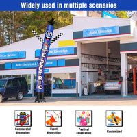 6 10 15 20FT Tall Auto Electric Waving Inflatable Tube Man(Blower Not Included)