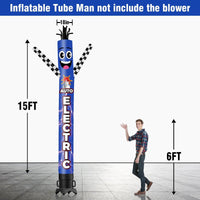 6 10 15 20FT Tall Auto Electric Waving Inflatable Tube Man(Blower Not Included)