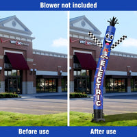 6 10 15 20FT Tall Auto Electric Waving Inflatable Tube Man(Blower Not Included)