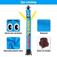 6 10 15 20FT Tall Auto Glass Waving Inflatable Tube Man(Blower Not Included)