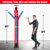 6 10 15 20FT Tall Auto Insurance Waving Inflatable Tube Man(Blower Not Included)