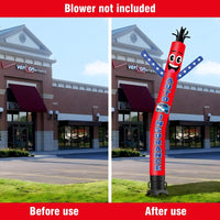 6 10 15 20FT Tall Auto Insurance Waving Inflatable Tube Man(Blower Not Included)