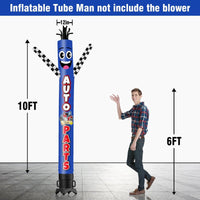 6 10 15 20FT Tall Auto Parts Waving Inflatable Tube Man(Blower Not Included)