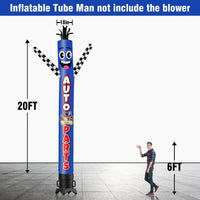 6 10 15 20FT Tall Auto Parts Waving Inflatable Tube Man(Blower Not Included)