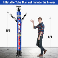 6 10 15 20FT Tall Auto Parts Waving Inflatable Tube Man(Blower Not Included)