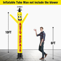 6 10 15 20FT Tall Auto Repair Waving Inflatable Tube Man(Blower Not Included)