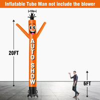 6 10 15 20FT Tall Auto Show Waving Inflatable Tube Man(Blower Not Included)