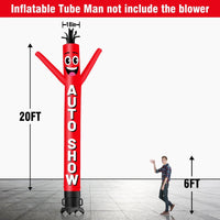 6 10 15 20FT Tall Auto Show Waving Inflatable Tube Man(Blower Not Included)