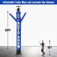 6 10 15 20FT Tall Auto Show Waving Inflatable Tube Man(Blower Not Included)
