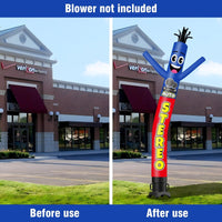 6 10 15 20FT Tall Auto Stereo Waving Inflatable Tube Man(Blower Not Included)