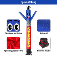 6 10 15 20FT Tall Auto Stereo Waving Inflatable Tube Man(Blower Not Included)