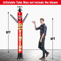 6 10 15 20FT Tall Auto Tinting Waving Inflatable Tube Man(Blower Not Included)