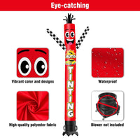 6 10 15 20FT Tall Auto Tinting Waving Inflatable Tube Man(Blower Not Included)