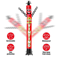6 10 15 20FT Tall Auto Tinting Waving Inflatable Tube Man(Blower Not Included)