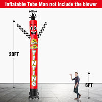 6 10 15 20FT Tall Auto Tinting Waving Inflatable Tube Man(Blower Not Included)