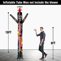 6 10 15 20FT Tall Auto Wraps Waving Inflatable Tube Man(Blower Not Included)