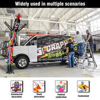 6 10 15 20FT Tall Auto Wraps Waving Inflatable Tube Man(Blower Not Included)