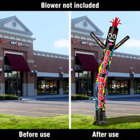 6 10 15 20FT Tall Auto Wraps Waving Inflatable Tube Man(Blower Not Included)