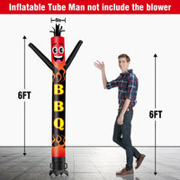 6 10 15 20FT Tall BBQ Waving Inflatable Tube Man(Blower Not Included)