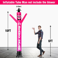 6 10 15 20FT Tall Beauty Salon Waving Inflatable Tube Man(Blower Not Included)