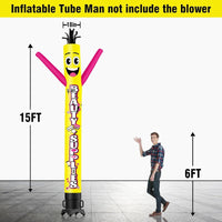 6 10 15 20FT Tall Beauty Supplies Waving Inflatable Tube Man(Blower Not Included)