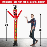 6 10 15 20FT Tall Birria Waving Inflatable Tube Man(Blower Not Included)