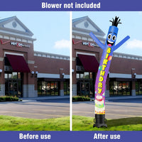 6 10 15 20FT Tall Birthday Waving Inflatable Tube Man(Blower Not Included)