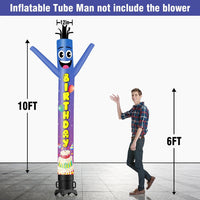 6 10 15 20FT Tall Birthday Waving Inflatable Tube Man(Blower Not Included)